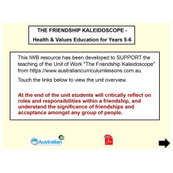 The Friendship Kaleidoscope - Health and Values Education Years 5 & 6
